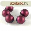 Cseh prselt goly - Matte Pearl Bordeaux - 10mm