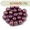 Cseh prselt gyngy - Purple Bronze Golden Shine - 8mm