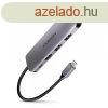 AXAGON HMC-5 Superspeed USB-C Speedster 5H HUB Silver