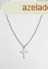 Urban Classics Diamond Cross Necklace silver