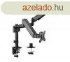 Gembird MA-DA2P-01 Adjustable Desk 2-Display Mounting Arm 17