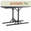 fekete polyrattan s veglapos kerti asztal 110 x 53 x 72 cm