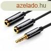AUX audio eloszt 3,5 mm-es jack kbel UGREEN AV123, 25 cm (