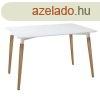 Skandinv stlus tkezasztal, 150x80 cm, fehr - SCANDI - 