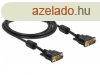 DeLock Cable DVI 24+1 male > DVI 24+1 male 2m Black