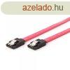 Gembird SATA3 50cm data cable metal clips Red