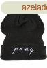 Mr. Tee Pray Embroidery Beanie black/white