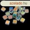 Tile gyngy - Crystal AB - 6x6mm