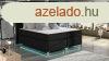 Amadeo 140x200 boxspring gy matraccal fekete