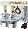 C6 LED aut fnyszr izz pr H7 foglalattal - hidegfehr