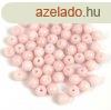 Cseh prselt goly gyngy - Milky Light Pink - 3mm