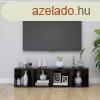 4 db magasfny fekete szerelt fa TV-szekrny 37 x 35 x 37 c