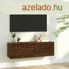 barna tlgyszn szerelt fa fali TV-szekrny 100 x 30 x 30 c