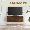 barna tlgyszn szerelt fa fali TV szekrny 60,5 x 30 x 51 