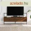 barna tlgyszn szerelt fa fali TV szekrny 100,5 x 30 x 51
