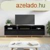 fekete szerelt fa TV-szekrny 150 x 30 x 44,5 cm