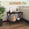 vidaXL fekete szn szerelt fa kisasztal 55 x 38 x 45 cm