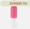 Elemes izz alak hzkapcsols LED lmpa pink 1W