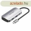 Hub Vention 5 az 1-ben USB-A 3.0x4, USB-C PD 100 W