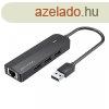 USB 2.0 hub 3 porttal s 100 m-es Ethernet adapterrel, CHPBB