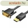 DisplayPort-DVI 1,5 m-es kbel Vention HAFBG (fekete)