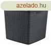 Horse Curver JUTE CUBE, 17L, stt szrke, 28x28x27 cm