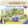 Ravensburger llatkerti llatok 2 x 12 db puzzle