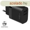 FIXED Hlzati tlt Smart Rapid Charge 2 x USB, 17W, fekete