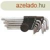 HK0042 csavarhz kszlet, 9 rszes, T10-T50, Torx, csavarh