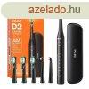 Sonic toothbrush with tips set and travel case D2 (black)