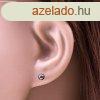 14K arany flbeval - sttszrke hematit goly, 4 mm