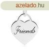 925 ezst medl - szvzr "Friends" felirattal, t