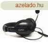 CHILL SZTEREO USB HEADSET, fekete, 2m-es kbel, ki-be kapcso