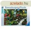 Ravensburger Puzzle 2000 db - Sznes papgjok a dzsungelban