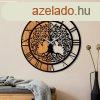 Wooden Clock - 64 Dekoratv fa falira 56x56 Di-Fekete
