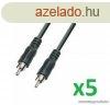 USE V 3-5 Audio RCA kbel RCA dug - RCA dug, 5 m, 5 db / c