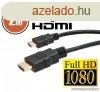 neXus Mini HDMI kbel aranyozott csatlakozval, 2 m (20318)