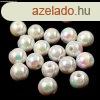 Manyag gyngy mix - goly - Pearl White AB - 4--8mm