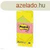 Post-it ntapads jegyzettmb, 6812 neon 51  38 mm, 3 x 100