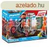 Playmobil: Starter Pack - Kaszkadr motorral s tzes karik