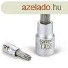 bitdugfej, torx, 1/4", 61CrV5/S2, mattkrm; TX25 FORTU