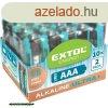 EXTOL elem klt. 20 db, alkli, 1,5V, mret: AAA (LR03), hoss