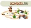 PlayTive Jungle Train 47 db-os dzsungel fa vonat kszlet fav