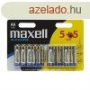 Maxell AA Alkli Elem 5+5db/csomag
