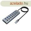 USB Akasa Connect 7 IPS - 7 portos USB-eloszt - AK-HB-21BKC