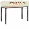 antracitszrke s barna akcfa kerti asztal 123 x 60 x 74 cm