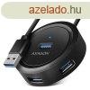 AXAGON HUE-P1A 4x USB3.2 Gen 1 ROUND hub, micro USB power IN