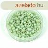 Matubo seedbead - White Light Green Luster - 8/0