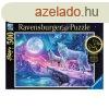 Ravensburger Puzzle 500 db - Az szaki fny farkasa