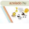 Papr szvszl 6 db figurs